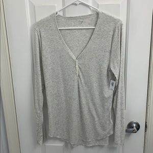 White/gray long sleeve from Gap NWT size large